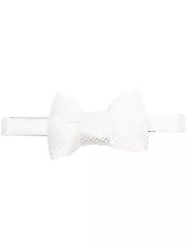 TOM FORD фактурный галстук-бабочка, белый