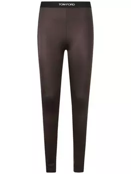 TOM FORD фирменные леггинсы, коричневый