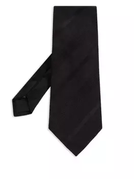 TOM FORD галстук в полоску, черный