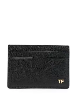 TOM FORD картхолдер из зернистой кожи, черный