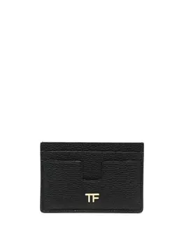 TOM FORD картхолдер с логотипом TF, черный