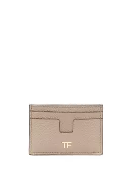 TOM FORD картхолдер с логотипом TF, нейтральный цвет