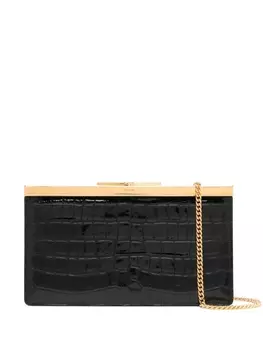 TOM FORD клатч с тиснением под кожу крокодила, черный
