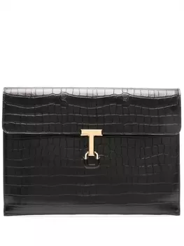 TOM FORD клатч T-Pin Portfolio, черный