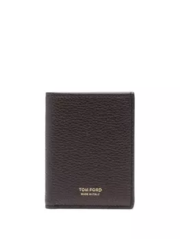 TOM FORD кошелек с логотипом, коричневый