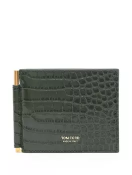 TOM FORD кошелек с логотипом, зеленый