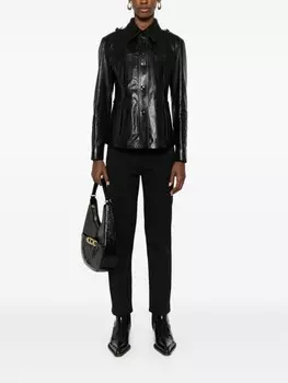 TOM FORD кожаная куртка на молнии, черный