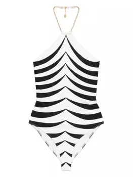 TOM FORD купальник в полоску, нейтральный цвет