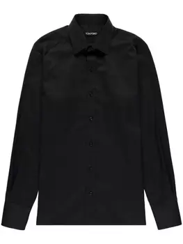 TOM FORD long-sleeve button-up shirt, черный