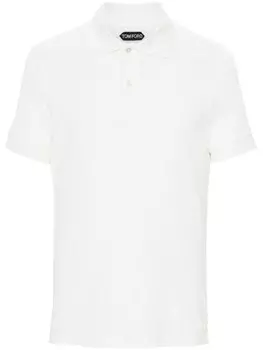 TOM FORD махровая рубашка поло, белый