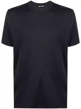 TOM FORD меланжевая футболка, синий