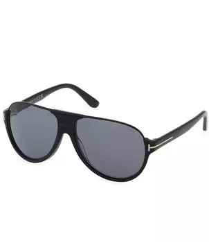 TOM FORD Мужские поляризованные солнцезащитные очки-авиаторы Dimitry 59 мм, черный