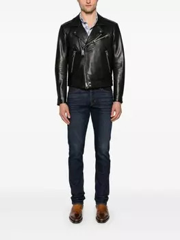 TOM FORD облегающие потертые джинсы, синий