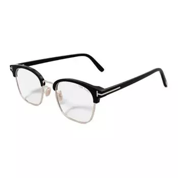 TOM FORD Оправа для очков TF Plate Frame с металлической линией бровей, унисекс, черная