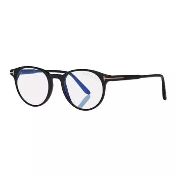 TOM FORD Оправа для очков TF Plate Frame, круглая, унисекс, черная