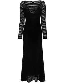 TOM FORD платье макси с люрексом, черный