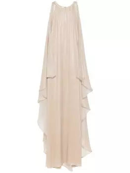 TOM FORD платье макси с люрексом, нейтральный