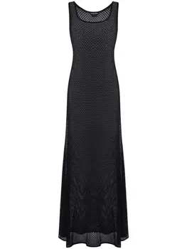 TOM FORD платье макси с U-образным вырезом, черный