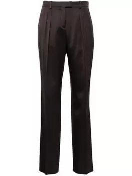 TOM FORD плиссированные брюки, коричневый