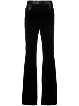 TOM FORD расклешенные брюки с завышенной талией, черный