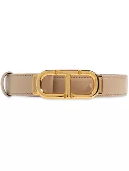 TOM FORD ремень с пряжкой в виде Т-образного логотипа, нейтральный цвет