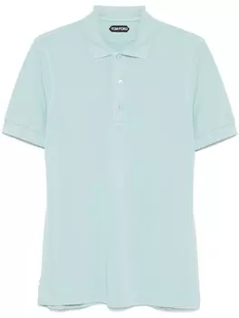 TOM FORD рубашка поло из ткани пике, синий