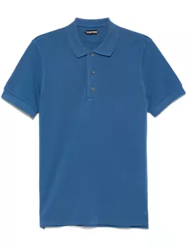 TOM FORD рубашка поло из ткани пике, синий