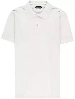 TOM FORD рубашка поло с короткими рукавами, нейтральный цвет