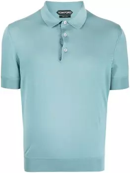 TOM FORD рубашка поло с короткими рукавами, синий