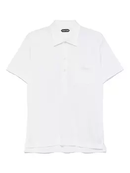 TOM FORD рубашка поло с короткими рукавами, белый