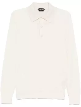 TOM FORD рубашка поло тонкой вязки, нейтральный