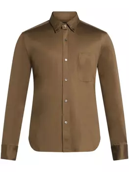 TOM FORD рубашка с длинными рукавами, коричневый