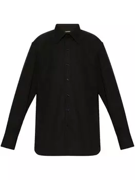 TOM FORD рубашка с заостренным воротником, черный