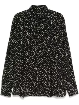 TOM FORD рубашка в горох, черный