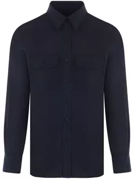 TOM FORD рубашка в стиле милитари, синий