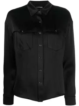 TOM FORD рубашка в стиле вестерн, черный