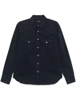 TOM FORD рубашка в стиле вестерн, синий