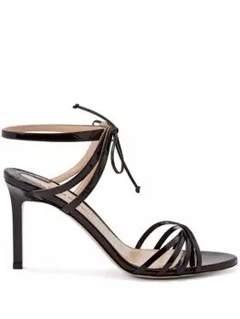 TOM FORD сандалии из тисненой крокодиловой кожи 105 мм, коричневый