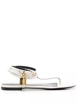 TOM FORD сандалии Padlock, белый