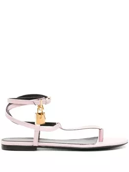 TOM FORD сандалии с декором Padlock, розовый