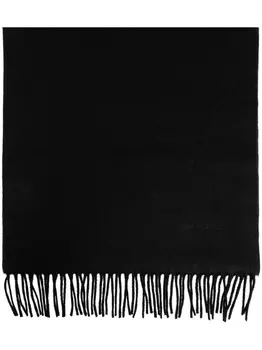 TOM FORD шарф с бахромой, черный