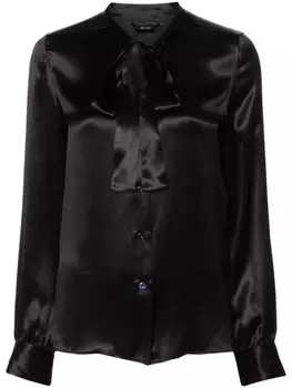 TOM FORD шелковая атласная рубашка, черный