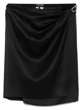TOM FORD шелковая мини-юбка, черный