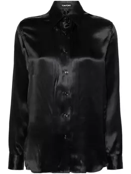 TOM FORD шелковая рубашка, черный
