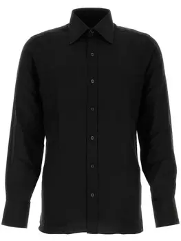 TOM FORD шелковая рубашка, черный