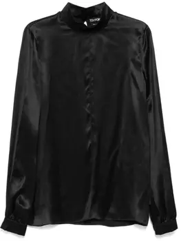 TOM FORD шелковая рубашка, черный