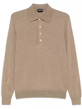 TOM FORD шерстяная рубашка поло, нейтральный