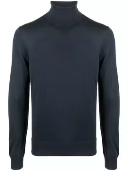 TOM FORD шерстяной джемпер с высоким воротником, синий