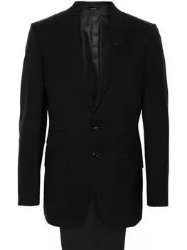 TOM FORD шерстяной костюм с однобортным пиджаком, черный