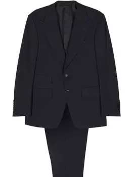 TOM FORD шерстяной костюм с однобортным пиджаком, синий